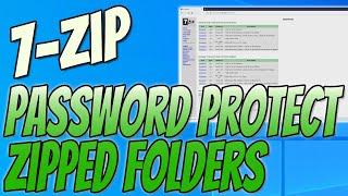 How To Password Protect A Zipped Folder Using 7-Zip Windows 10 Tutorial | Compress & Protect Files