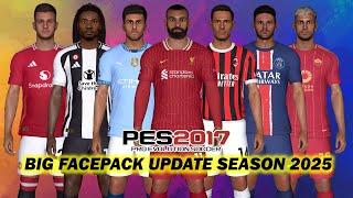 PES 2017 BIG FACEPACK UPDATE SEASON 2025