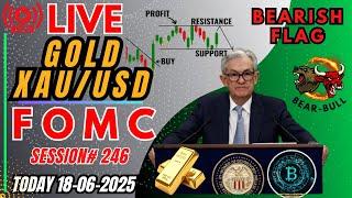 FOMC LIVE – GOLD XAUUSD Trades in Action | Real Forex Signals & Key Zones JUNE 18, 2025