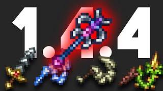 1.4.4 quadruple whip stacking blade staff 36s master plantera kill scuffed (read desc)