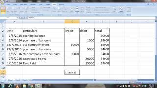 How to maintain accounts for small business in excel