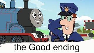 Man vs train (good ending)￼