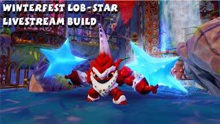 Winterfest Lob-Star Pixel Art Build Livestream in Minecraft Pocket Edition - Skylanders
