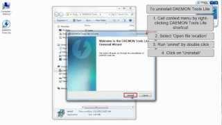 DAEMON Tools Lite: how to uninstall