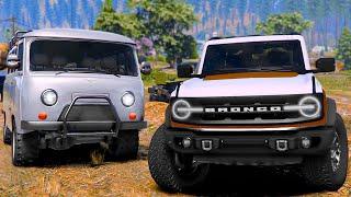 ПРОВЕРКА УАЗИКА И FORD BRONCO НА ПРОХОДИМОСТЬ! ЕДЕМ НА РЫБАЛКУ! - BLACK RUSSIA (CRMP MOBILE) ВОТЕР