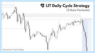 Easy LIT Daily Cycle Strategy (3 Variants) | 2-Phase Inducement Trap Trading