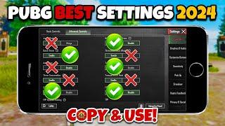 PUBG MOBILE SENSITIVITY & SETTINGS 2024 (NEW VERSION) 