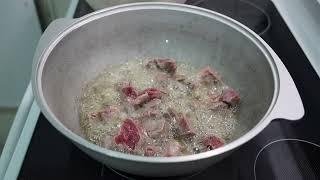 Uzbek Pilaf making process in 2 Minutes (Plov, Palov)