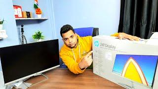 Ultra-Slim LED for GAMING AND VIDEO EDITING | HP Monitor Unboxing - HP Monitor 24f Review