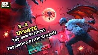 3.4 Update Top New Features & Popularity Battle Rewards #bgmi #pubg #3.4update