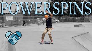 How to POWER SPIN, an intro to Power Slides. How to break traction, Pro Tips, Safety + Challenges!