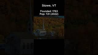 Random US Towns: Stowe, VT #shorts