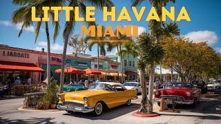 [𝟒𝐊] MIAMI - Little Havana Miami - Calle 8 MIAMI Florida - CUBA in USA - Walking tour 4K