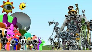 All Sprunki Monsters Vs All Zoonomaly Monsters In Garry's Mod