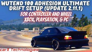 CarX Drift Racing Online - Wutend Ultimate Drift Setup (100ADH) Controller + T300RS Wheel Tune