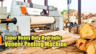 hydraulic spindle peeling machine for wood veneer, big log peeler machine