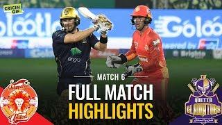 PSL 2019 Match 6: Islamabad United vs Quetta Gladiators | Full Match Highlights