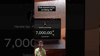 7 million subscribers complete after Harsha Sai reaction #harshasai @HarshaSaiForYouHindi #shorts