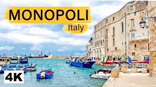 Walking Tour 4K,  MONOPOLI, Puglia ITALY. September 2024 #travel #tourism #italy #walk #monopoli