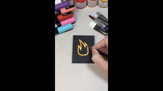 DIY: Mini Flames Canvas Painting TikTok | Maxplore