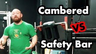 Safety Squat Bar vs Cambered Bar; How to do Good Mornings with Specialty Bars