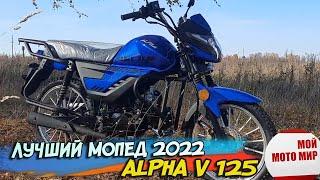 Супер новинка мопед ALPHA V 125, мотоцикл Альфа в 2022 году