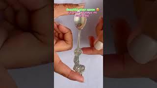 New beautiful designer silver spoon with 70% off ️#youtubeshorts #shortsviral #love