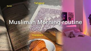 2023 MORNİNG ROUTİNE️ | 4:30am Muslimah routine, Tahajjud, coffee, aesthetic, calm vlog.