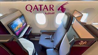 Qatar Airways Business Class (Qsuite) | A350-1000 | Doha to Jeddah | 4K