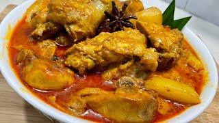 Mom’s simple old school chicken curry with potato recipe 妈妈的咖喱鸡