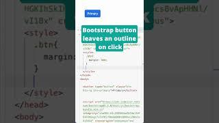 How to remove Bootstrap button focus border [CSS] #bootstrap #bootstrap5 #shorts