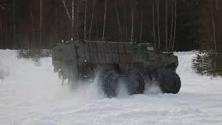 OFA RS 9 Army chains on a Protolab PMPV 6x6 "MiSu"