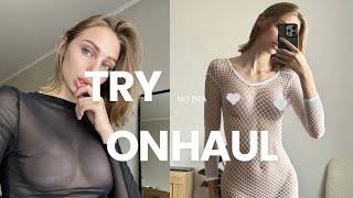 Try-On-Haul | Transparent Black Dress Try-On-Haul | No Panties & No Bra