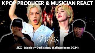 Musicians React  SKZ - Lollapalooza 2024 (Maniac + God's Menu)