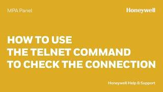 How to Use the Telnet Command to Check the MPA Connection