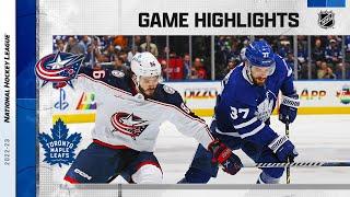 Blue Jackets @ Maple Leafs 4/4 | NHL Highlights 2023