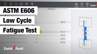 Low Cycle Fatigue Test acc. ASTM E606 with testXpert R