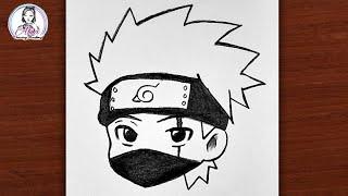 How to Draw Kakashi Hatake | Naruto Characters Drawing | Anime Drawing Tutorial for Beginners