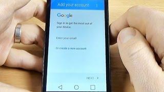 How to add an Google account on LG Leon