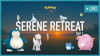 Live Pokemon Go - Serene Retreat Day 1 - Hundo Hunt