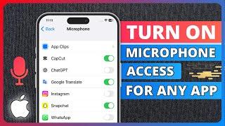 Fix it: Can't Allow Access to Microphone on iPhone Apps