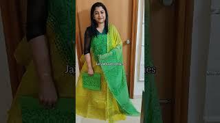 BEAUTIFUL PURE SUPERNET KOTA SALWAR MATERIALS | BLOCK PRINT | REAL MIRROR WORK | Whatsapp 9980215090