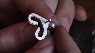 Как сделать замочек на цепь "КРАБИК" How to make a jewelry chain lock "CRAB". Beginner's guide