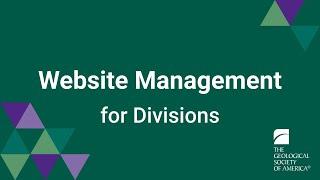 Website Management for Divisions