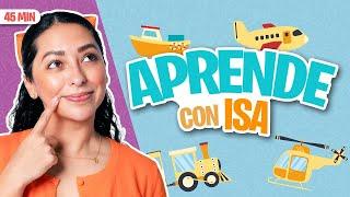 Aprende Peque con Isa -Los Medios de Transporte para Niños en Español - Spanish for Children