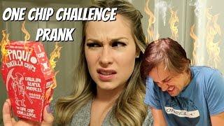 ONE CHIP CHALLENGE PRANK - Top Wife Vs Husband Pranks |World's Spiciest Chip