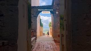 Most beautiful town in Tuscany #travel #traveltips #tuscany #italy #fy