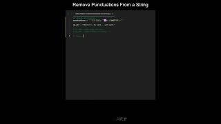 Remove Punctuations From a String in Python | Python Examples | Python Coding Tutorial | Interview