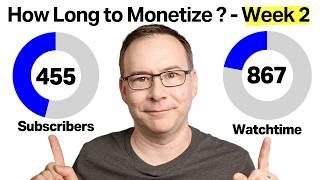 YouTube Monetization Challenge Update - Week 2