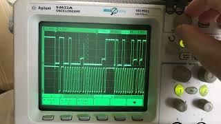 Debugging an I2C Temperature Sensor on ESP8266 Microcontroller with HP/Agilent 54622A Oscilloscope